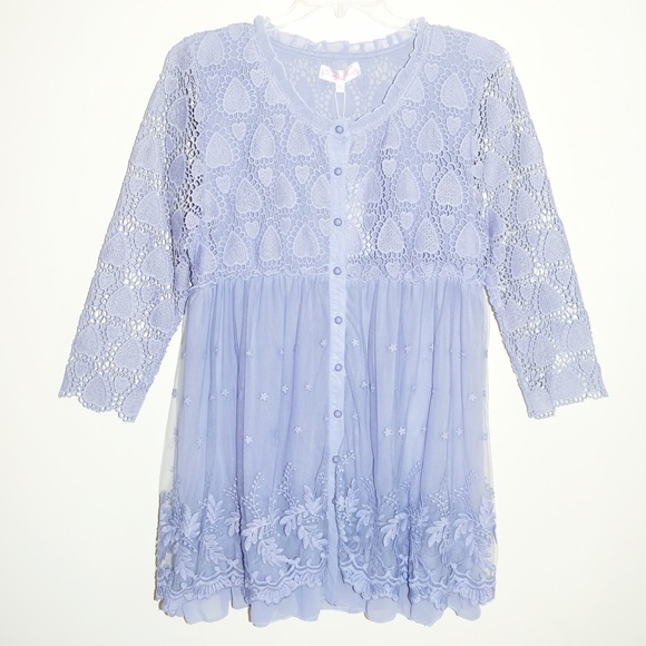 Pretty Angel Dresses & Skirts - NWT Pretty Angel Dusty Lavender Crochet Lace Dress